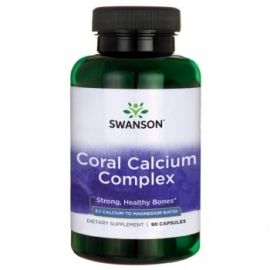Swanson Ultra Koralinis kalcis + Magnis ir vitaminas D N90 maisto papildas
