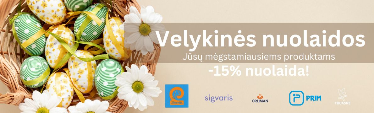 Idemus visiems brandams -15%