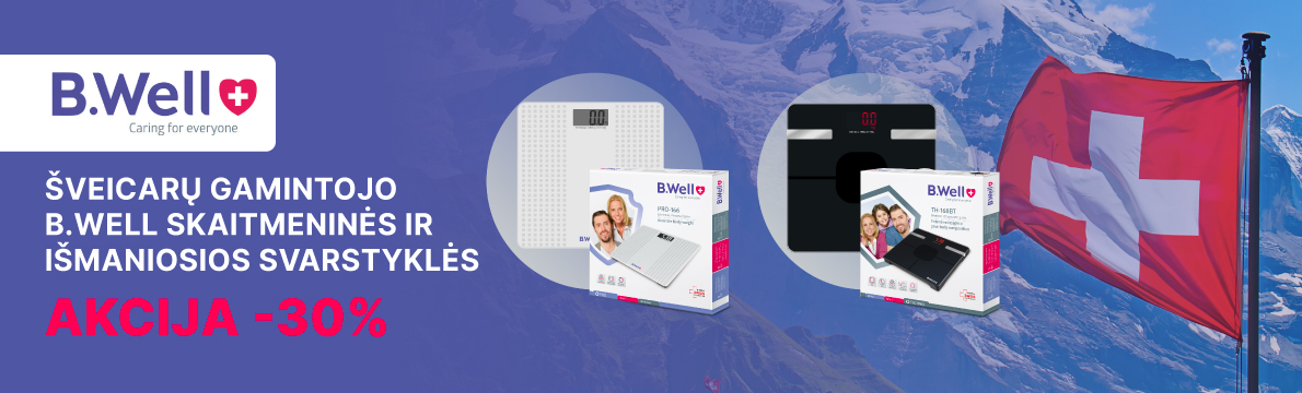 B.Well svarstyklės -30%